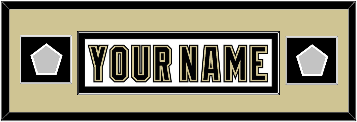 Pittsburgh Nameplate & 2 Stanley Cup Champions Patches - Road White (2007-2016) - Essential Tier 5