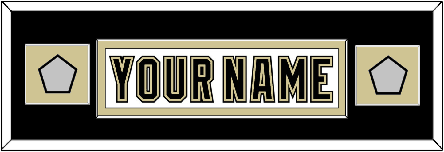 Pittsburgh Nameplate & 2 Stanley Cup Finals Patches - Road White (2007-2016) - Essential Tier 6