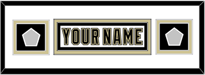 Pittsburgh Nameplate & 2 Stanley Cup Champions Patches - Road White (2007-2016) - Signature Tier 5