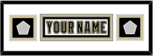Pittsburgh Nameplate & 2 Stanley Cup Finals Patches - Road White (2007-2016) - Signature Tier 5