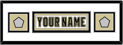 Pittsburgh Nameplate & 2 Stanley Cup Champions Patches - Road White (2007-2016) - Signature Tier 6