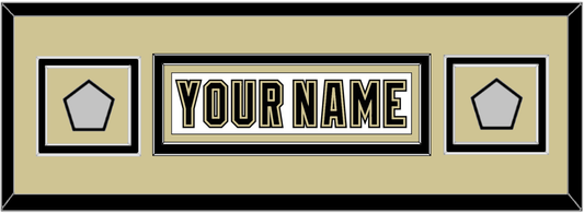 Pittsburgh Nameplate & 2 Stanley Cup Finals Patches - Road White (2007-2016) - Signature Tier 7