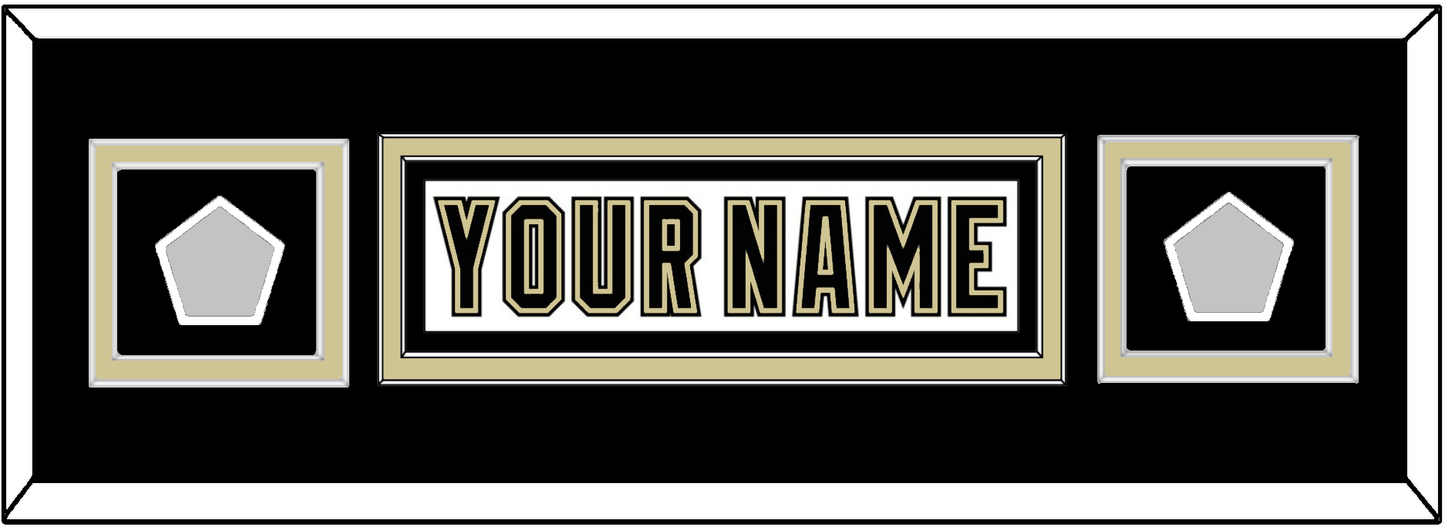 Pittsburgh Nameplate & 2 Stanley Cup Champions Patches - Road White (2007-2016) - Signature Tier 8