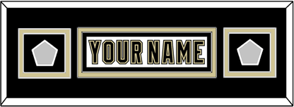 Pittsburgh Nameplate & 2 Stanley Cup Finals Patches - Road White (2007-2016) - Signature Tier 8