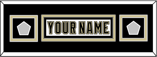 Pittsburgh Nameplate & 2 Stanley Cup Finals Patches - Road White (2007-2016) - Signature Tier 8