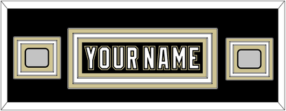 Pittsburgh Nameplate & 2 Stanley Cup Champions Patches - Home Black (2007-2016) - Premier Tier 4