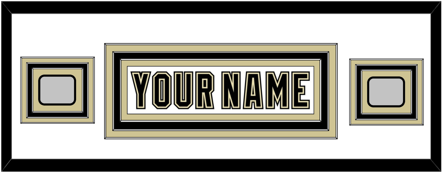 Pittsburgh Nameplate & 2 Stanley Cup Finals Patches - Road White (2007-2016) - Premier Tier 3