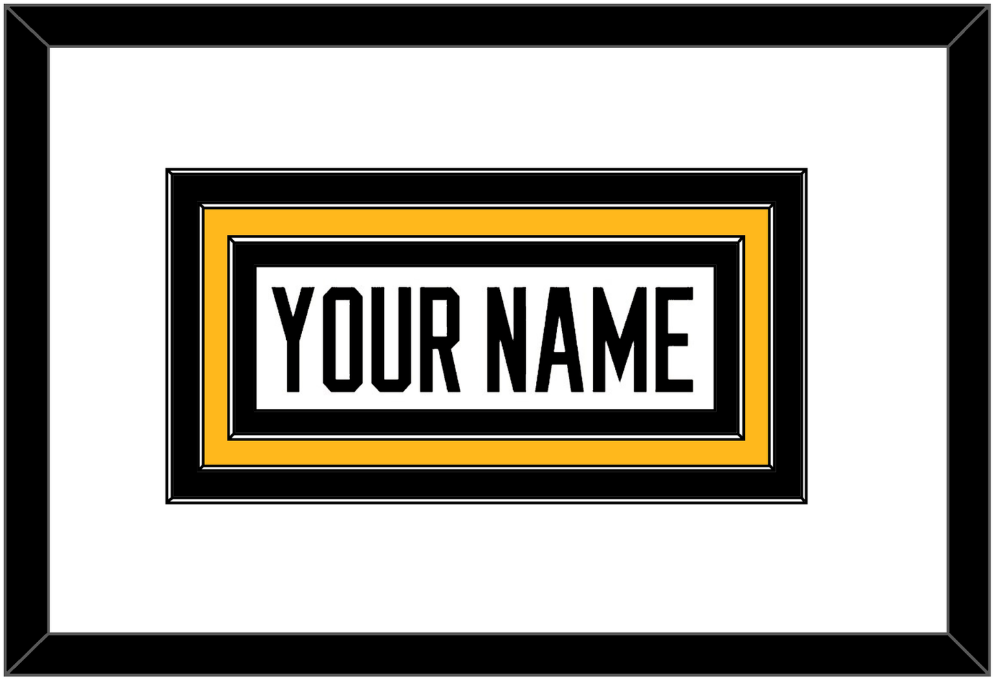 Pittsburgh Nameplate - Road White - Premier Tier 2