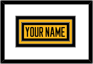 Pittsburgh Nameplate - Alternate Gold (2018-2021) - Triple Mat 1