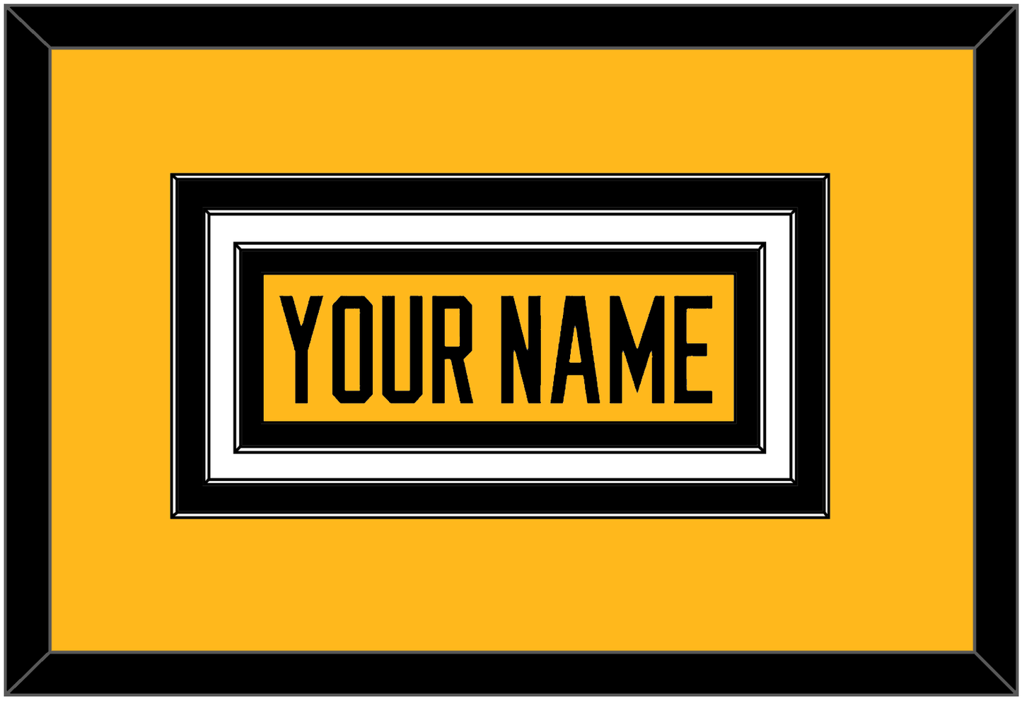 Pittsburgh Nameplate - Alternate Gold (2018-2021) - Premier Tier 2