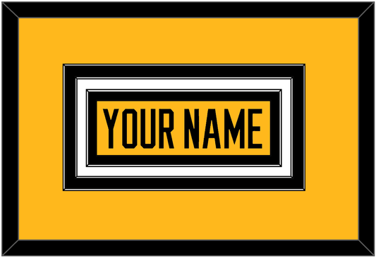 Pittsburgh Nameplate - Alternate Gold (2018-2021) - Premier Tier 2