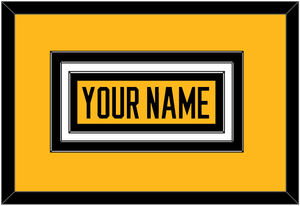 Pittsburgh Nameplate - Alternate Gold (2018-2021) - Triple Mat 2