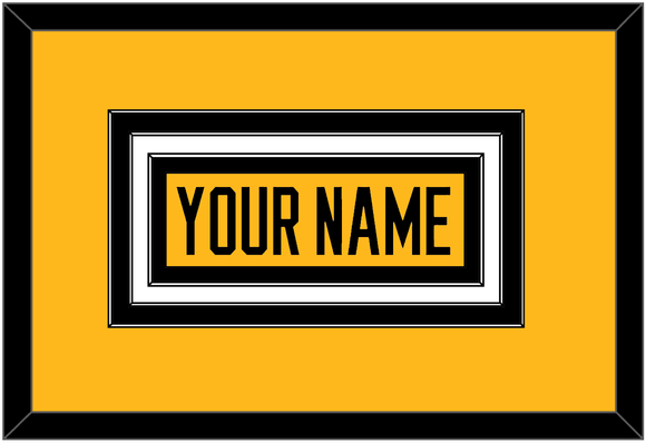 Pittsburgh Nameplate - Alternate Gold (2018-2021) - Triple Mat 2