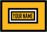 Pittsburgh Nameplate - Alternate Gold (2018-2021) - Triple Mat 2