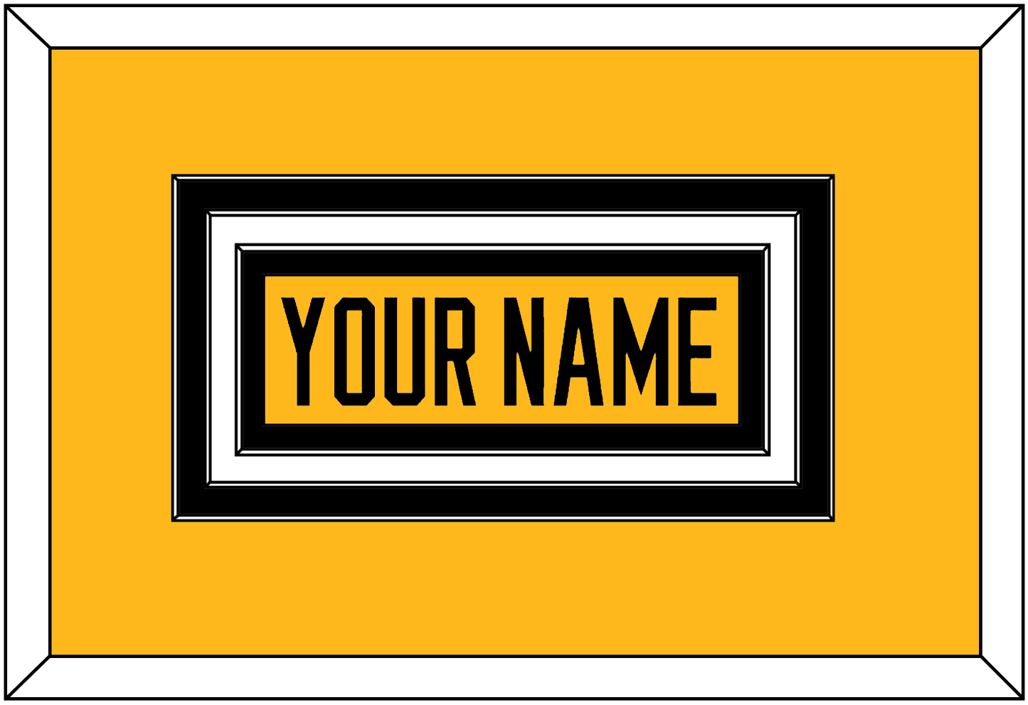 Pittsburgh Nameplate - Alternate Gold (2018-2021) - Premier Tier 2