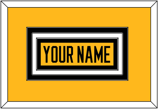 Pittsburgh Nameplate - Alternate Gold (2018-2021) - Premier Tier 2