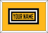 Pittsburgh Nameplate - Alternate Gold (2018-2021) - Triple Mat 2