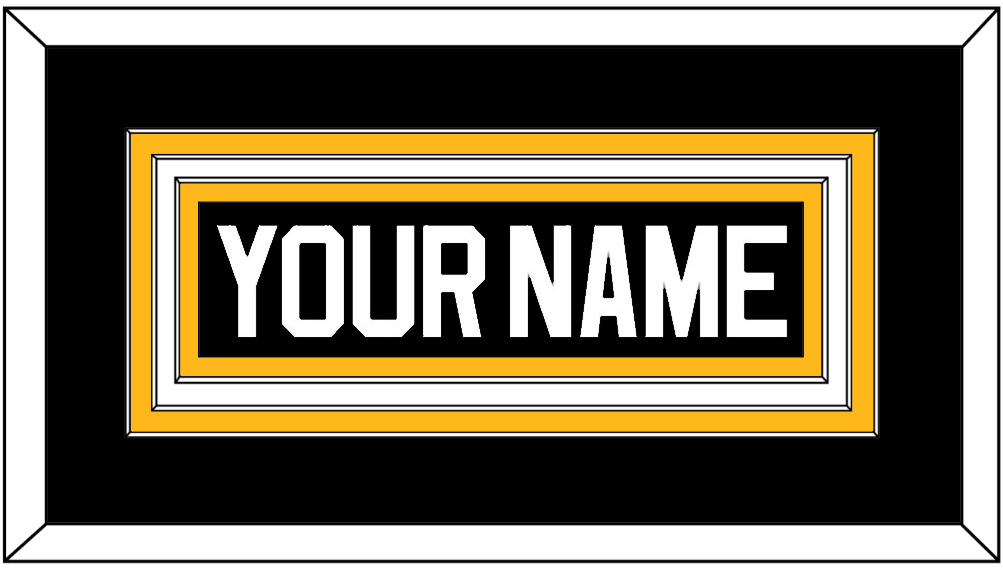 Pittsburgh Nameplate - Road/Alternate Black (1995-2002) - Premier Tier 1
