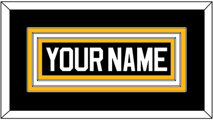 Pittsburgh Nameplate - Road/Alternate Black (1995-2002) - Premier Tier 1