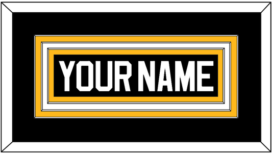 Pittsburgh Nameplate - Road/Alternate Black (1995-2002) - Premier Tier 1