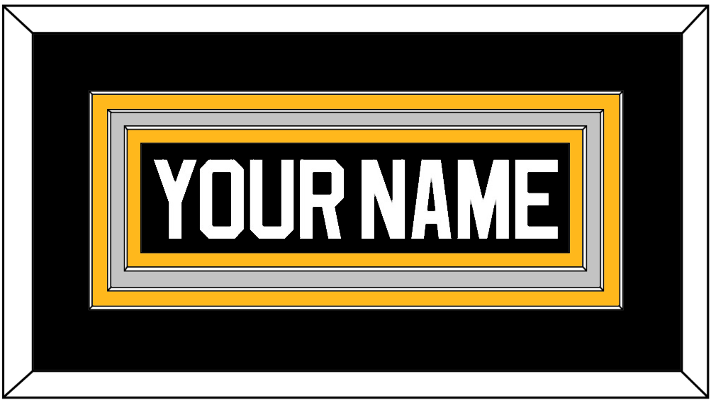 Pittsburgh Nameplate - Road/Alternate Black (1995-2002) - Premier Tier 2