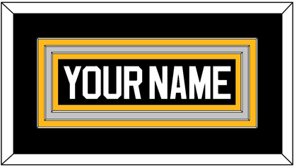 Pittsburgh Nameplate - Road/Alternate Black (1995-2002) - Premier Tier 2