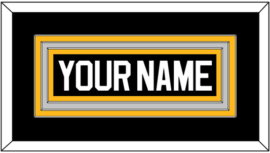 Pittsburgh Nameplate - Road/Alternate Black (1995-2002) - Premier Tier 2