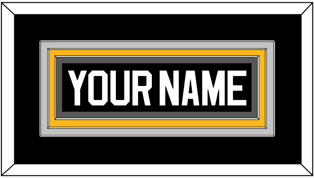 Pittsburgh Nameplate - Road/Alternate Black (1995-2002) - Premier Tier 3