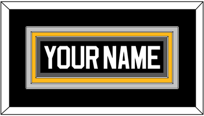 Pittsburgh Nameplate - Road/Alternate Black (1995-2002) - Premier Tier 3