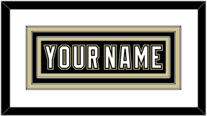 Pittsburgh Nameplate - Black Jersey (2000-2007) - Triple Mat 1