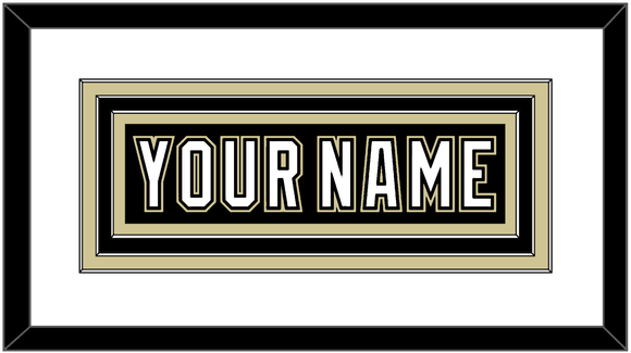 Pittsburgh Nameplate - Black Jersey (2000-2007) - Triple Mat 1