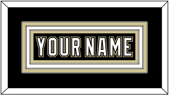 Pittsburgh Nameplate - Home Black (2007-2016) - Triple Mat 2