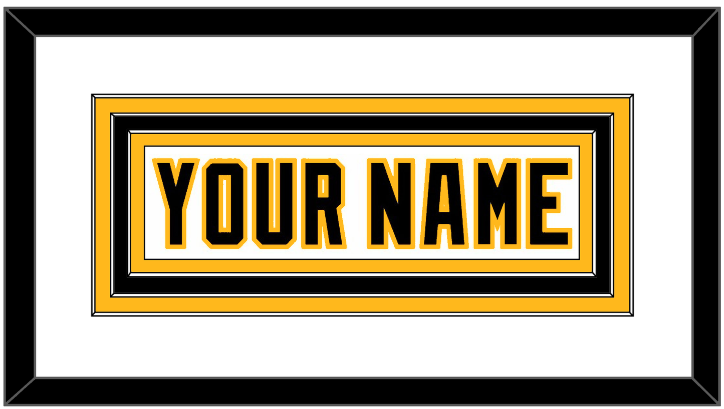 Pittsburgh Nameplate - Home White (1992-2002) - Premier Tier 1