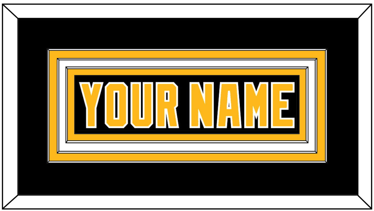 Pittsburgh Nameplate - Road Black (1980-1981) - Premier Tier 1