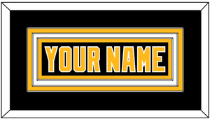 Pittsburgh Nameplate - Road Black (1980-1981) - Triple Mat 1