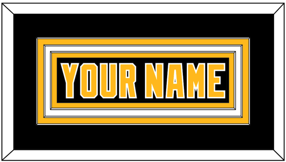 Pittsburgh Nameplate - Road Black (1980-1981) - Triple Mat 1