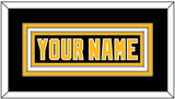 Pittsburgh Nameplate - Road Black (1980-1981) - Triple Mat 1