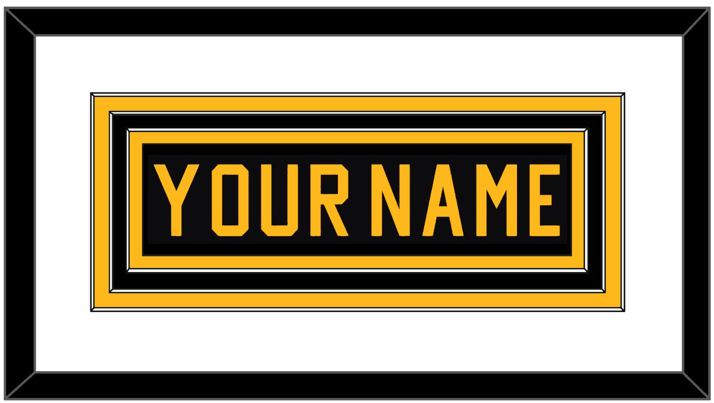 Pittsburgh Nameplate - Road Black (1981-1984) - Premier Tier 1