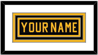 Pittsburgh Nameplate - Road Black (1981-1984) - Premier Tier 1