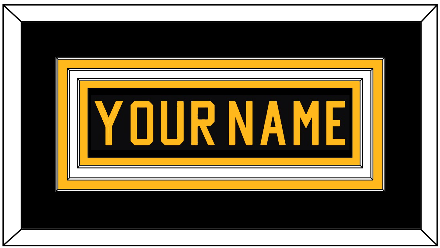 Pittsburgh Nameplate - Road Black (1981-1984) - Premier Tier 2