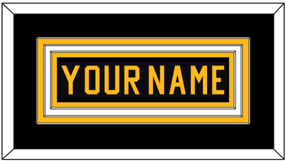 Pittsburgh Nameplate - Road Black (1981-1984) - Premier Tier 2