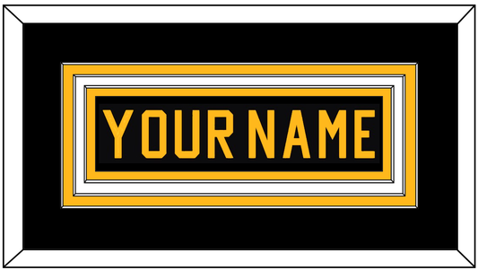 Pittsburgh Nameplate - Road Black (1981-1984) - Premier Tier 2