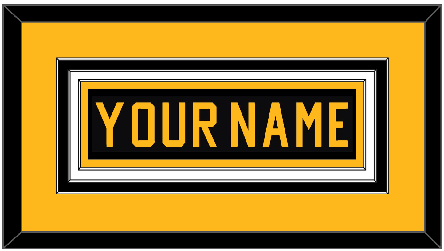 Pittsburgh Nameplate - Road Black (1981-1984) - Premier Tier 3