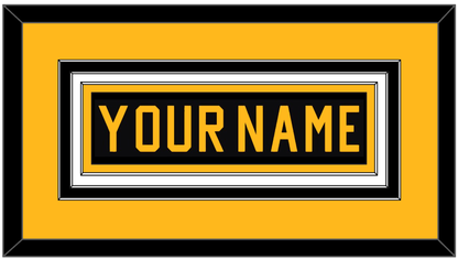 Pittsburgh Nameplate - Road Black (1981-1984) - Premier Tier 3
