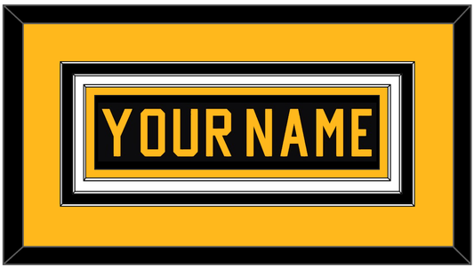 Pittsburgh Nameplate - Road Black (1981-1984) - Premier Tier 3