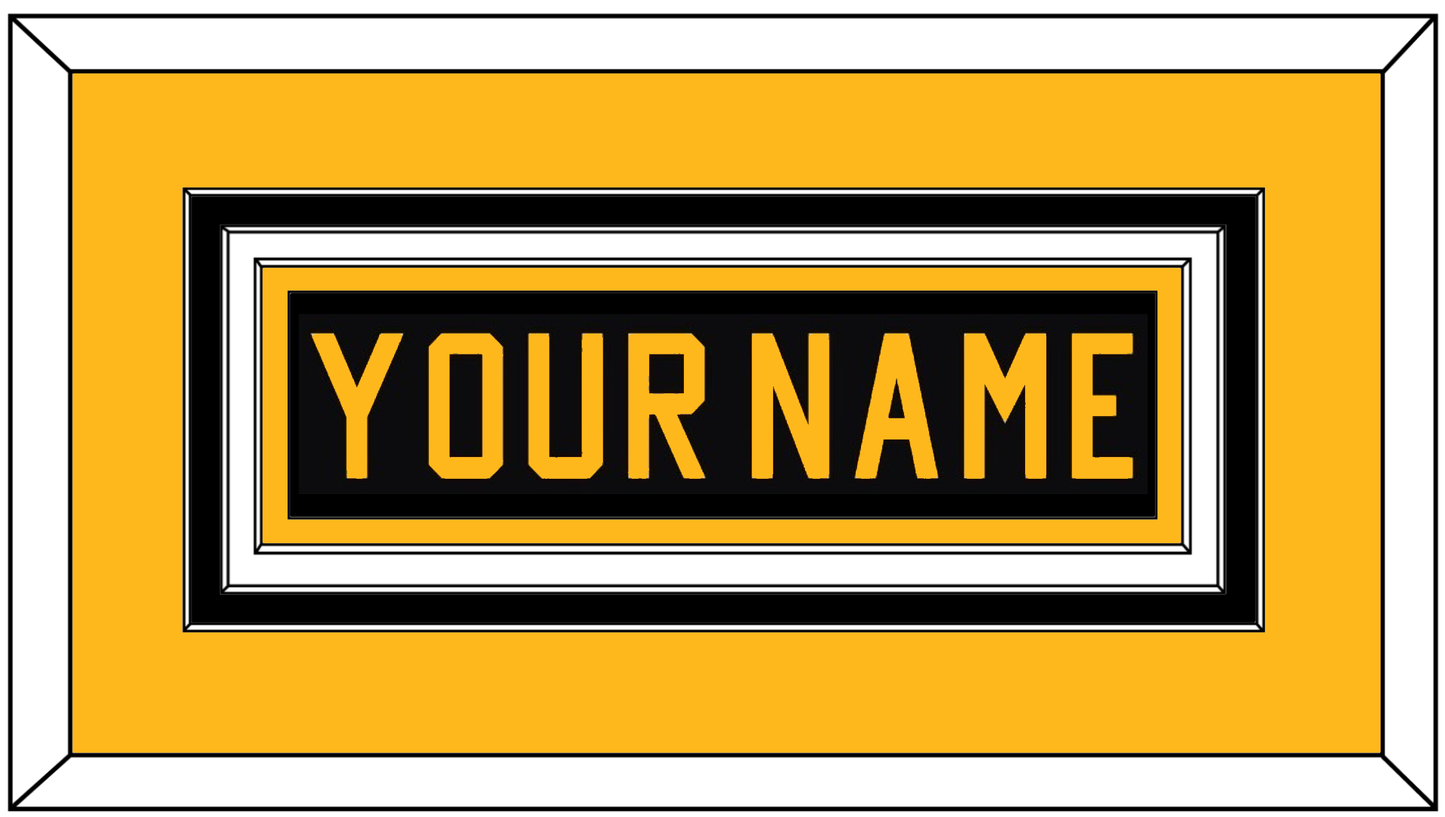 Pittsburgh Nameplate - Road Black (1981-1984) - Premier Tier 3