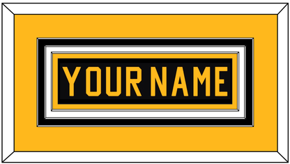 Pittsburgh Nameplate - Road Black (1981-1984) - Premier Tier 3