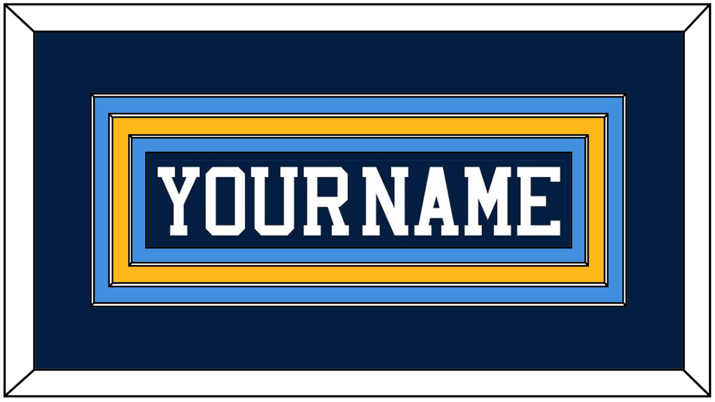 Pittsburgh Nameplate - Road Blue (1977-1980) - Premier Tier 3