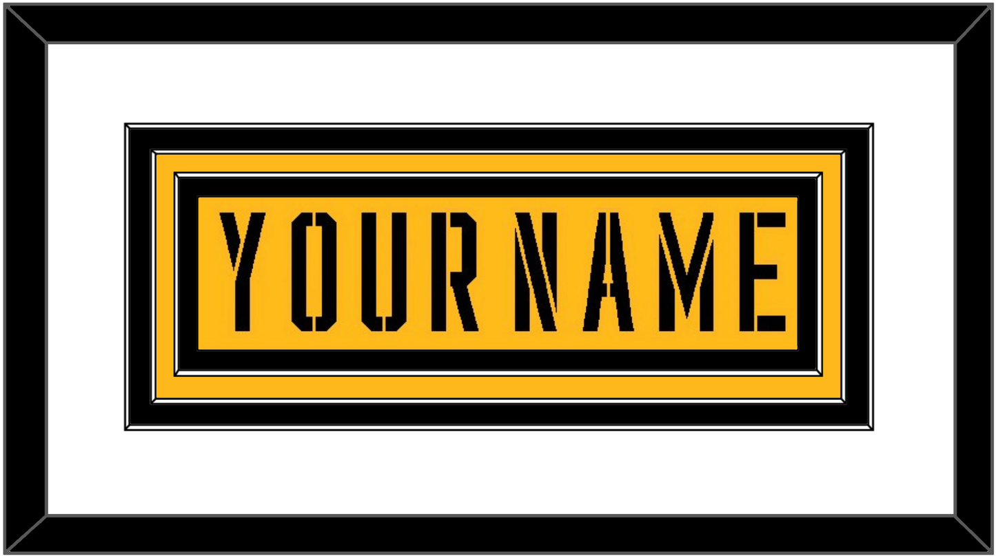 Pittsburgh Nameplate - 2017 Stadium Series Gold - Premier Tier 1