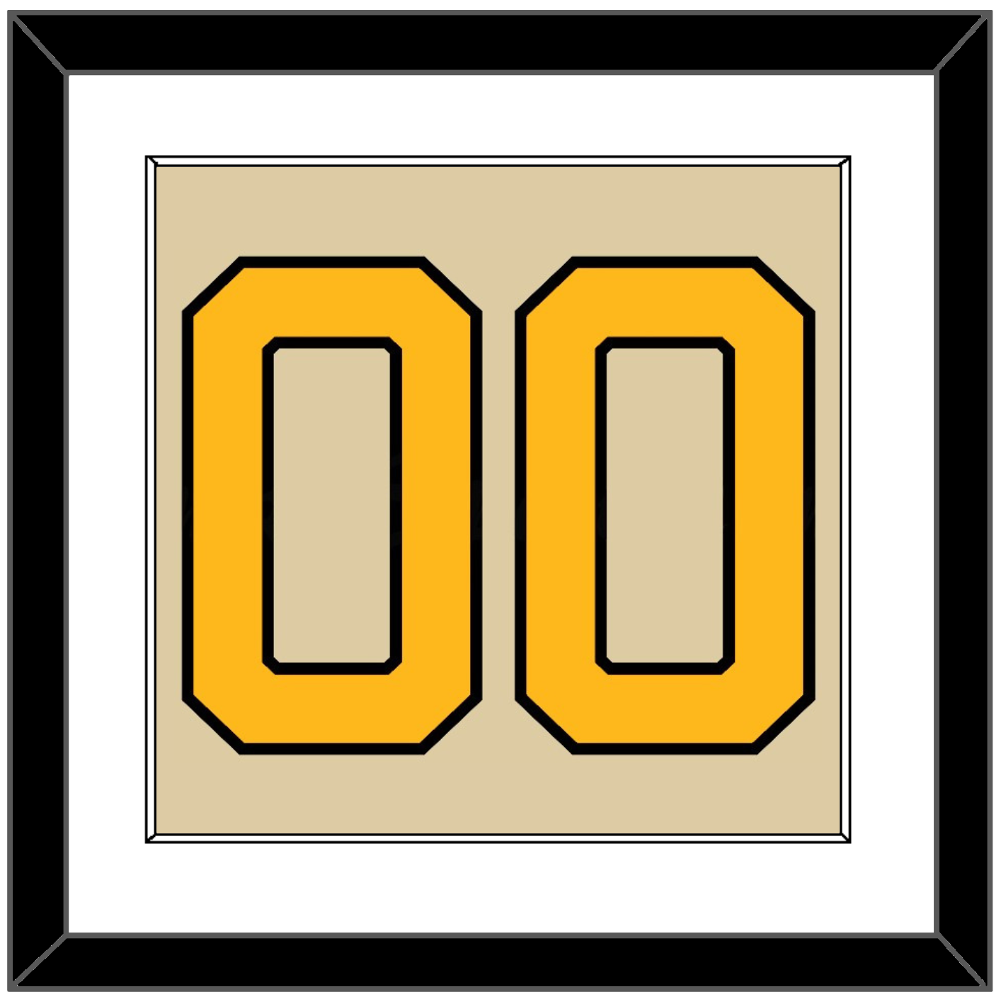Pittsburgh Number (Back) - 2023 Winter Classic Tan - Essential Tier 1